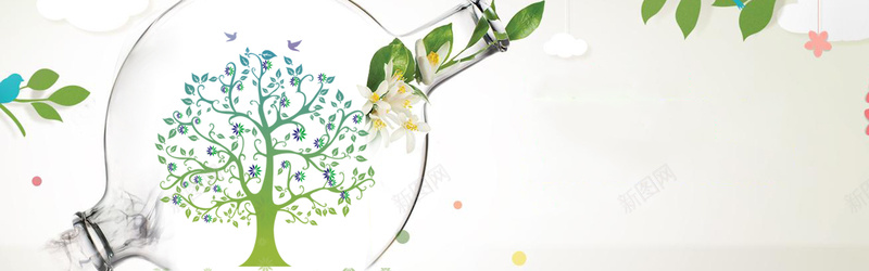 春天生命树海报bannerpsd设计背景_新图网 https://ixintu.com 天猫促销图 春天 春季 树 洗发水海报 活动海报图 淘宝活动图 绿色