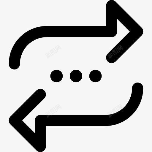 重复图标png_新图网 https://ixintu.com 多媒体选项 定位 界面 箭头方向 重复