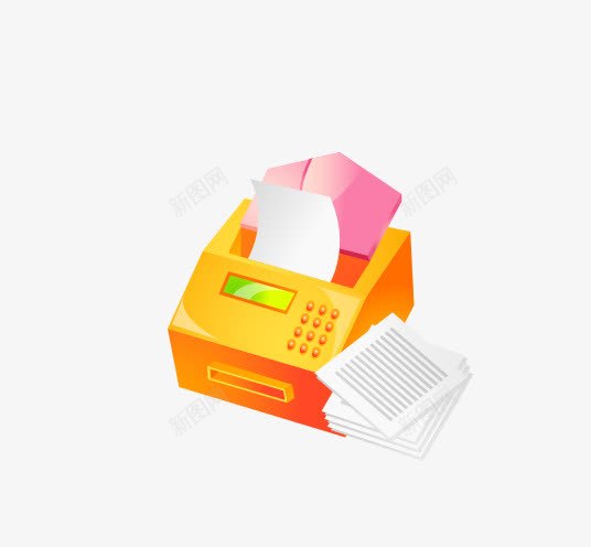彩色打印机png免抠素材_新图网 https://ixintu.com 办公用品 彩色 打印机 矢量打印机