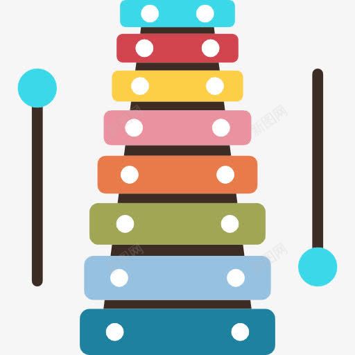 木琴图标png_新图网 https://ixintu.com 乐器 乐队 打击乐器 木琴 音乐
