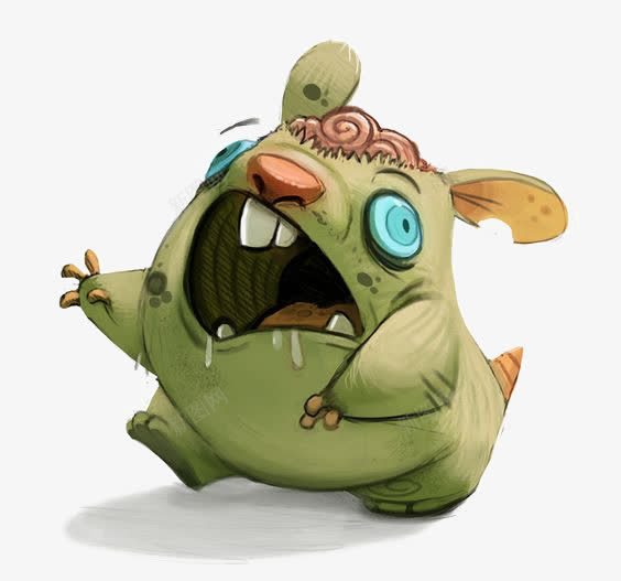 怪兽png免抠素材_新图网 https://ixintu.com 卡通怪兽 可爱怪兽 小怪兽 怪物 手绘怪兽 绿色妖怪 绿色怪兽