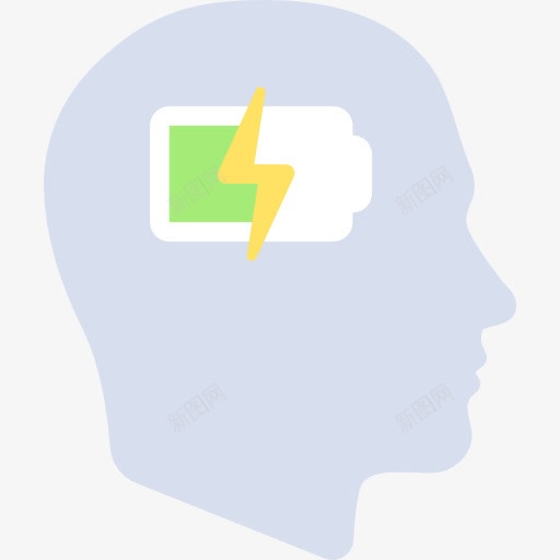 生产力图标png_新图网 https://ixintu.com SEO和网络 人 头 心 生产率 电池 脑