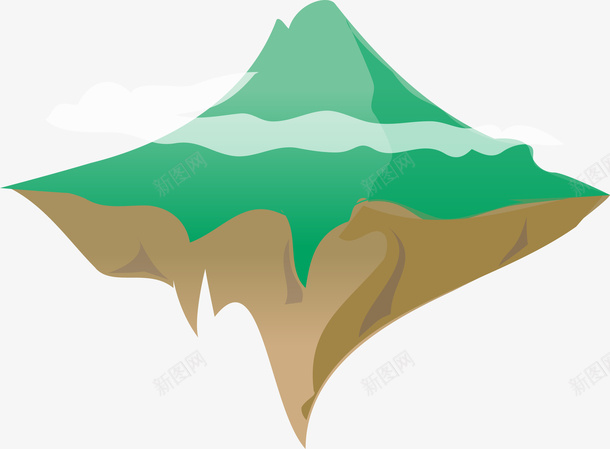 手绘山峰矢量图ai免抠素材_新图网 https://ixintu.com 山峰 扁平化 手绘 矢量图