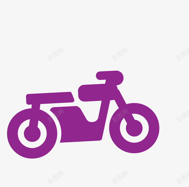 手绘简约摩托车png免抠素材_新图网 https://ixintu.com 摩托车 简约摩托车 车辆