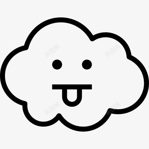 舌图标png_新图网 https://ixintu.com 人高兴 微笑着 挤眉弄眼 接口 脸 脸上的表情 舌头 表情