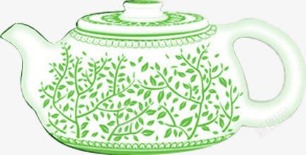 绿色清新树叶茶壶png免抠素材_新图网 https://ixintu.com 树叶 清新 绿色 茶壶