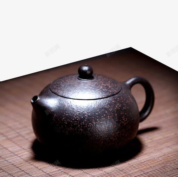 竹席上的茶壶png免抠素材_新图网 https://ixintu.com 产品实物 日用百货 竹席 茶壶