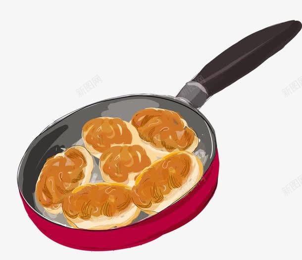 平底锅煎面包png免抠素材_新图网 https://ixintu.com 平底锅 面包 食物