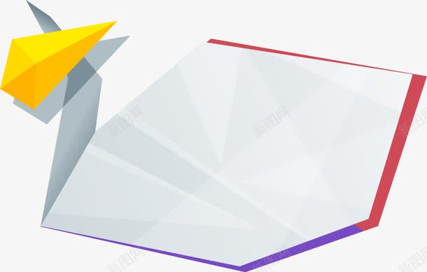 卡通几何底纹png免抠素材_新图网 https://ixintu.com 小鹅 时尚 框 立体