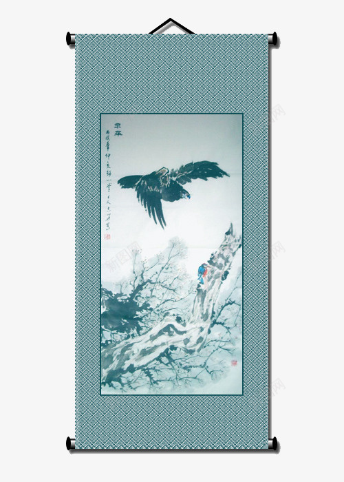 一幅水墨画挂轴png免抠素材_新图网 https://ixintu.com 一幅 实物 挂轴 水墨画