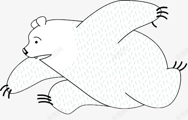 简笔画黑色熊图标psd_新图网 https://ixintu.com 熊 简笔画 黑色