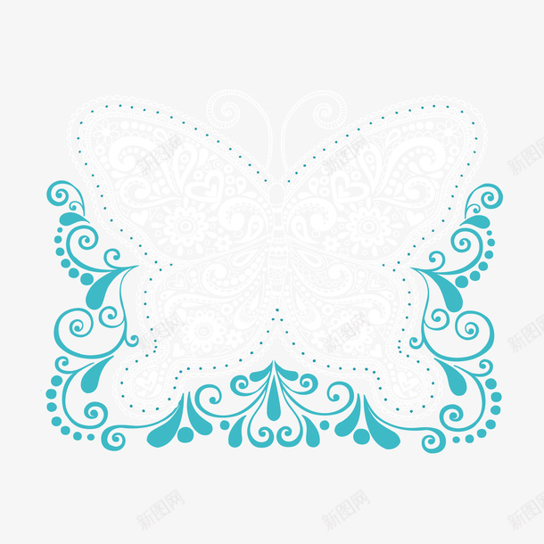 蝴蝶花纹底纹矢量图ai免抠素材_新图网 https://ixintu.com 矢量图 纹蝴蝶 蝴蝶花纹底纹