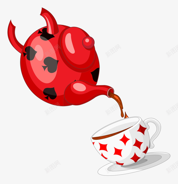 扁平插画卡通茶壶png免抠素材_新图网 https://ixintu.com 卡通 扁平 插画