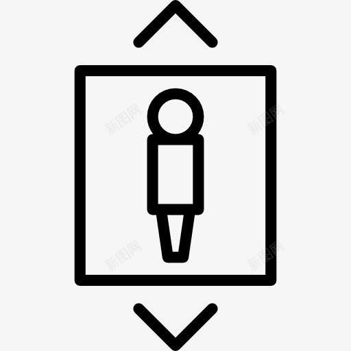 酒店电梯标志图标png_新图网 https://ixintu.com 标志 用户 电梯