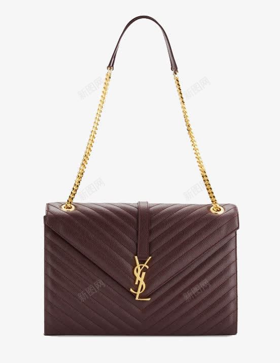 SaintLaurent棕色链条包包png免抠素材_新图网 https://ixintu.com SaintLaurent 包包 圣罗兰 女包 手包 手袋