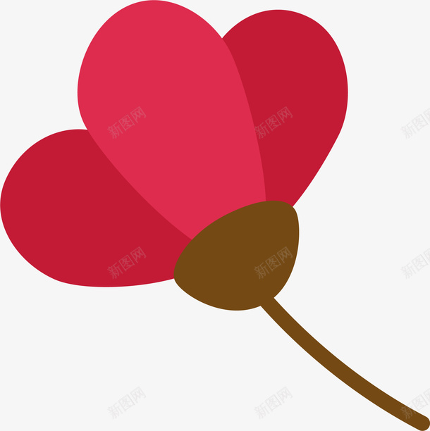手绘简易花朵png免抠素材_新图网 https://ixintu.com 手绘 植物 花 花朵