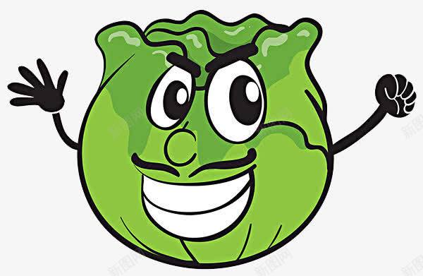 卡通卷心菜png免抠素材_新图网 https://ixintu.com 免抠 卡通 卷心菜 卷心菜插画 龇牙