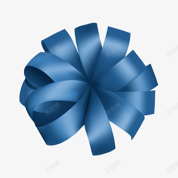 蓝色蝴蝶结矢量图ai免抠素材_新图网 https://ixintu.com 结花 蓝色蝴蝶结 矢量图