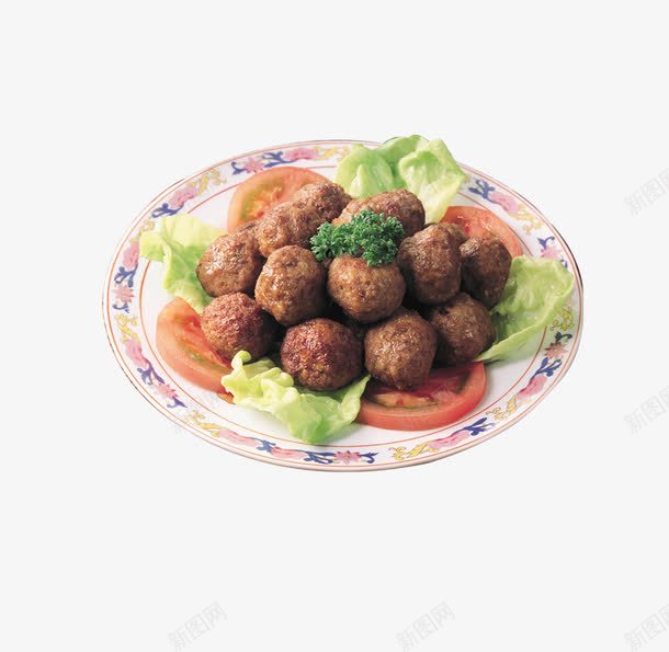 撒尿牛丸png免抠素材_新图网 https://ixintu.com 丸子 火锅 牛丸 生菜 美食 肉丸 西红柿
