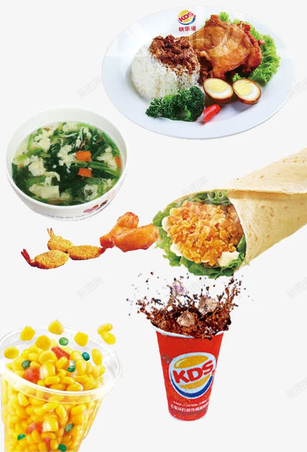 好多吃的png免抠素材_新图网 https://ixintu.com 快餐 美食 鸡块 鸡蛋汤
