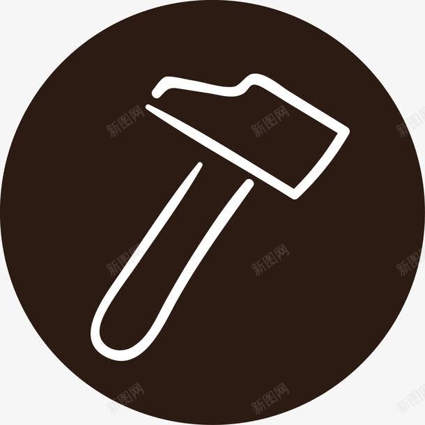 斧头矢量图图标ai_新图网 https://ixintu.com 修理 卡通 图标 工具 斧头 维修 矢量图