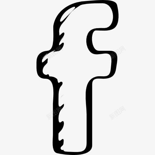 脸谱网LOGO的轮廓勾勒社会信图标png_新图网 https://ixintu.com 勾勒了社会 字母 标志 标识 社会 符号 脸谱网 轮廓