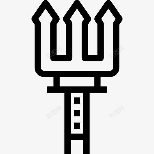 Harpoon图标png_新图网 https://ixintu.com 三叉戟 杂 武器 潜水设备 鱼叉