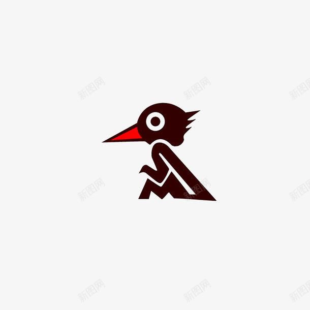 啄木鸟商标logo图标png_新图网 https://ixintu.com 啄木鸟logo 啄木鸟商标 啄木鸟简笔画 商标logo 简笔画 黑色图标