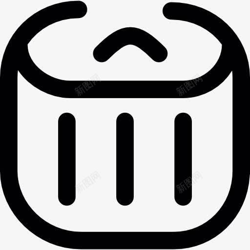 垃圾容器图标png_新图网 https://ixintu.com 回收 回收站 垃圾桶 容器 形状 桶 纸仓
