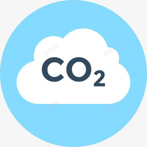 CO2图标png_新图网 https://ixintu.com 二氧化碳 污染 行业