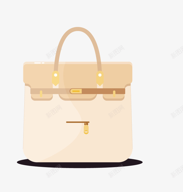 长筒包矢量图ai免抠素材_新图网 https://ixintu.com 女性包包 手提包 矢量的包包 黄色包 矢量图