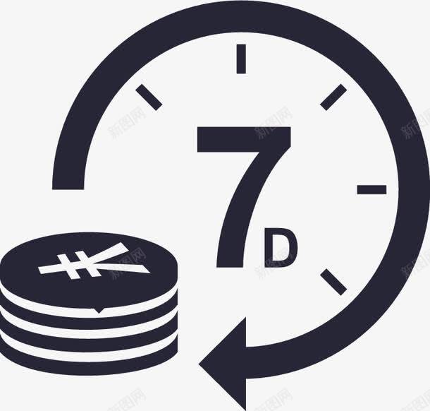 7天退款图标png_新图网 https://ixintu.com 7天退款