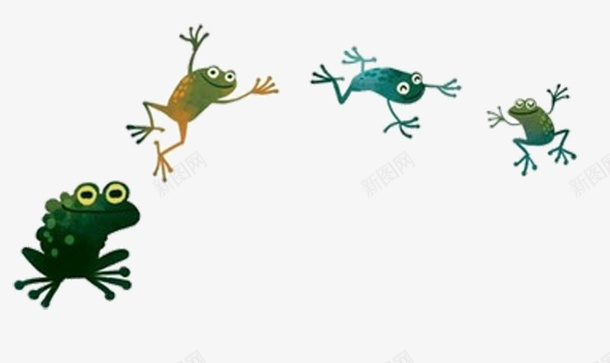 手绘青蛙矢量图eps免抠素材_新图网 https://ixintu.com 免费png素材 动物 插画 青蛙 矢量图