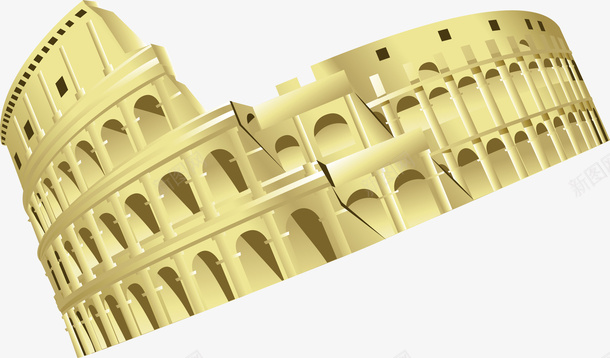 罗马斗兽场建筑景点矢量图ai免抠素材_新图网 https://ixintu.com 建筑 斗兽场 旅游 景点PNG 罗马 矢量图