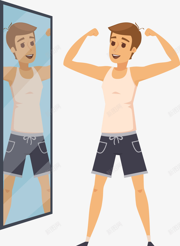 照镜子的男子矢量图eps免抠素材_新图网 https://ixintu.com 大镜子 照镜子 照镜子png 男子 男子照镜子 矢量图 矢量照镜子