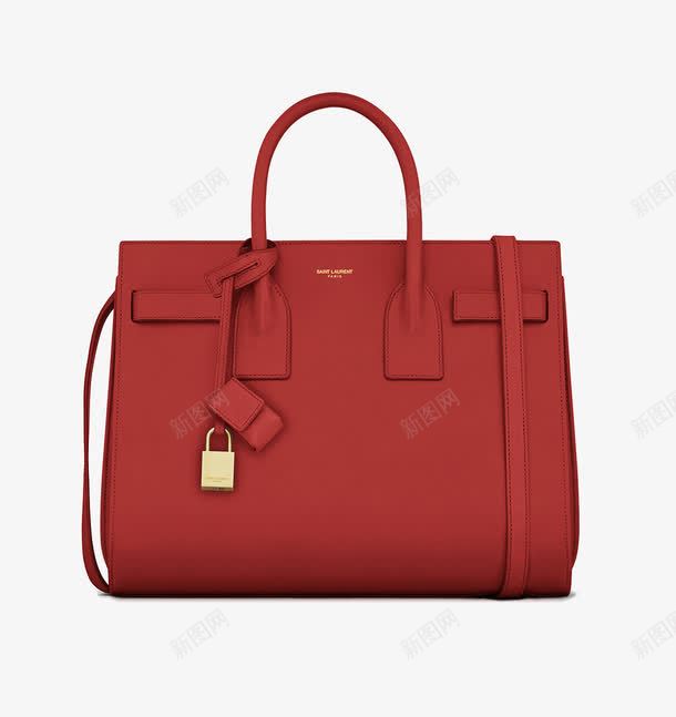 SaintLaurent圣罗兰红色带锁包包png免抠素材_新图网 https://ixintu.com SaintLaurent 包包 圣罗兰 女包 手包 手袋