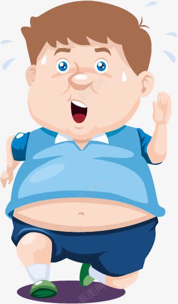 跑步减肥psd免抠素材_新图网 https://ixintu.com 减肥 卡通 男孩 跑步