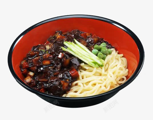 江西豆豉拉面png免抠素材_新图网 https://ixintu.com 红色 美味面条 葱花 面食 黑色