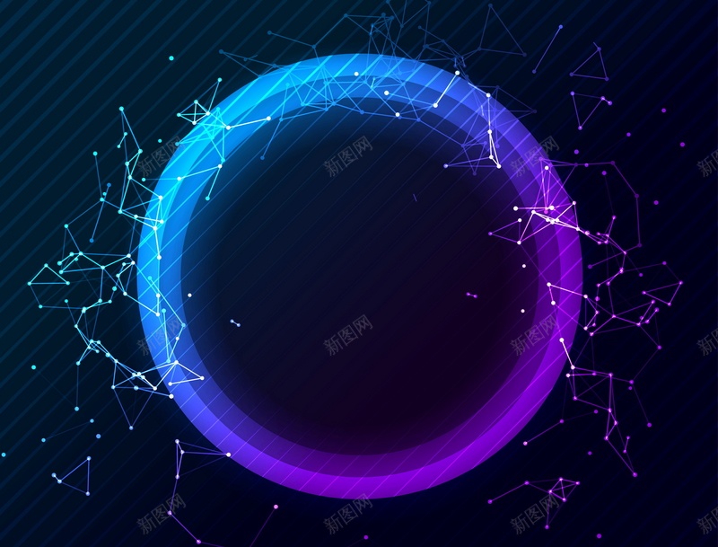 线条光环矢量图ai设计背景_新图网 https://ixintu.com 光环 环形 线条 连线 矢量图