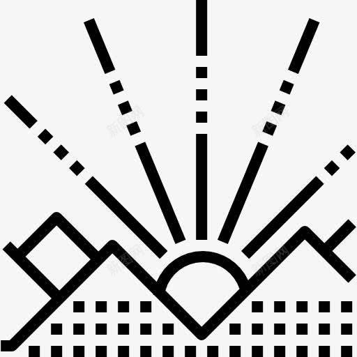 山图标png_新图网 https://ixintu.com 山 日出 海拔 自然景观 雪 黎明