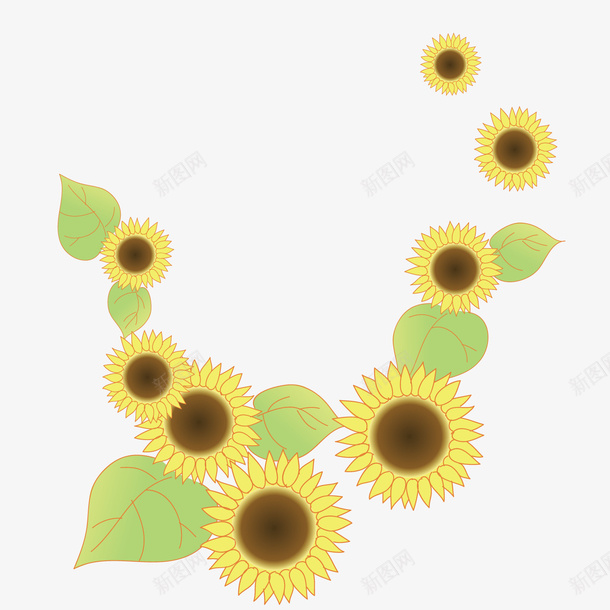 精美太阳花矢量图ai免抠素材_新图网 https://ixintu.com 卡通 太阳花 精美 矢量图