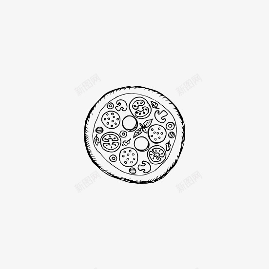 手绘简笔食物拼盘图标png_新图网 https://ixintu.com 手绘 手绘简笔食物拼盘 拼盘 简笔 食物
