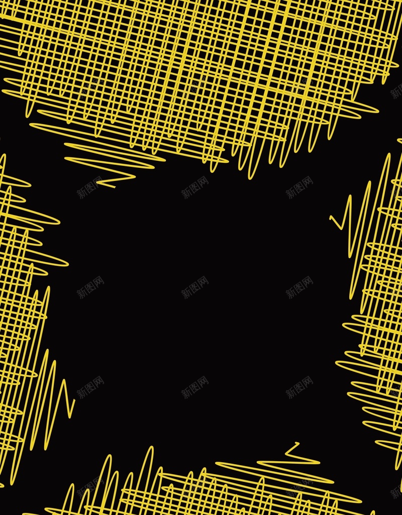 黄色线条背景矢量图ai设计背景_新图网 https://ixintu.com AI 忧伤 方块 海报 矢量素材 纹理 线条 背景 高清背景设计图 黑色 矢量图