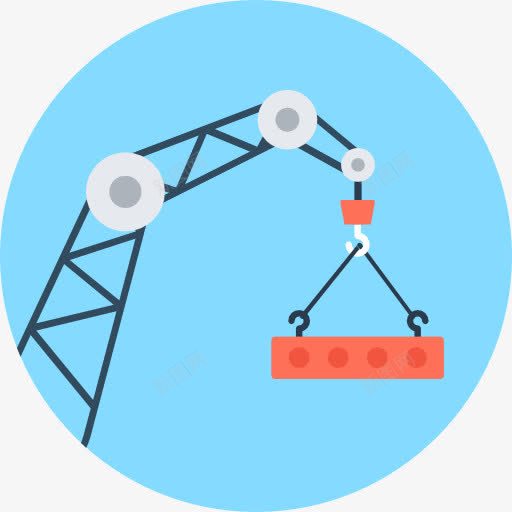 鹤图标png_新图网 https://ixintu.com 升降机 施工 施工工具 起重机 钩