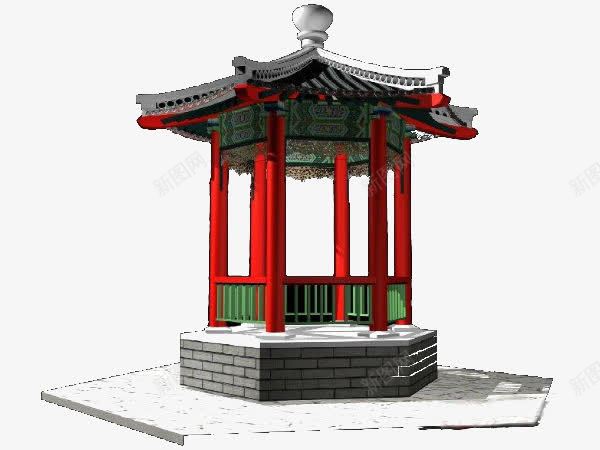 亭台png免抠素材_新图网 https://ixintu.com 亭台 亭子 公园休息凉亭
