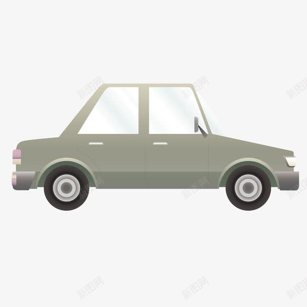 专车灰色卡通轿车png免抠素材_新图网 https://ixintu.com 专车 卡通 灰色 轿车
