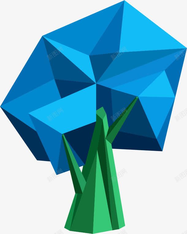 卡通几何树木png免抠素材_新图网 https://ixintu.com 几何树 卡通几何树木 卡通树 卡通树插画 彩色 抽象树 时尚 树木