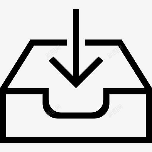 收件箱概述界面符号图标png_新图网 https://ixintu.com 下载 山楂Docs中风 托盘 收件箱 概述 界面 符号 轮廓