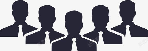 团队五个人png免抠素材_新图网 https://ixintu.com 团队五个人
