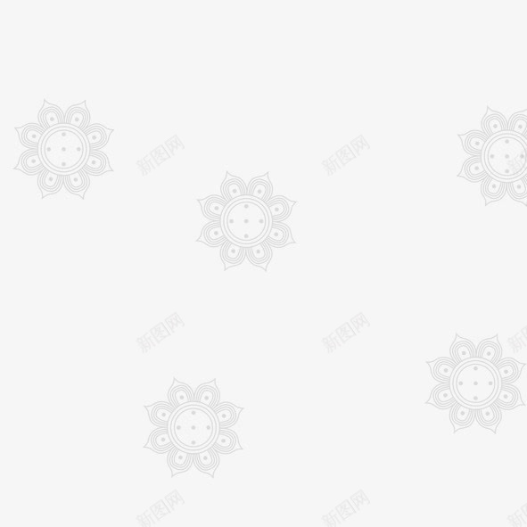 底纹png免抠素材_新图网 https://ixintu.com 底纹 白色花卉 素色底纹 花卉底纹